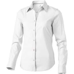 Chemise publicitaire manches longues femme Hamilton Blanc