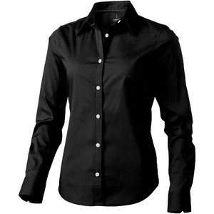 Chemise publicitaire manches longues femme Hamilton Noir