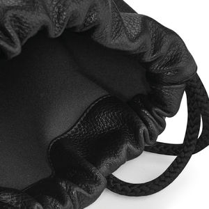 Bagagerie publicitaire | Faux Leather Gymsac Black