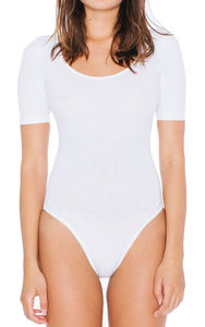 Body publicitaire femme manches courtes cintré | Riggs White