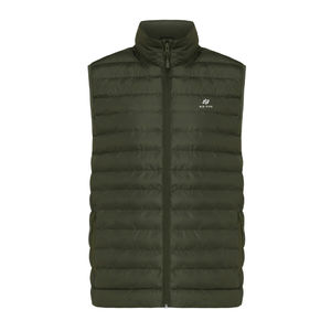 Bodywarmer personnalisé | Bodywarmer homme en polyester recyclé Kaki