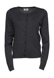 Cardigan publicitaire femme manches longues cintré | Vagur Dark Grey