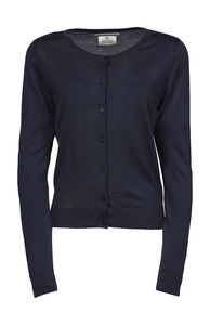 Cardigan publicitaire femme manches longues cintré | Vagur Navy