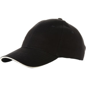 Casquette personnalisée Challenge à 6 pans Noir