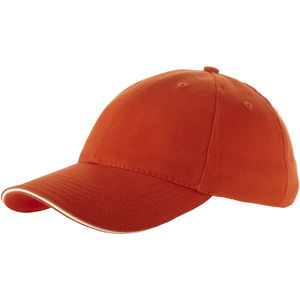 Casquette personnalisée Challenge à 6 pans Orange