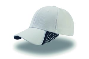 Casquette 6 pans visière contrastée publicitaire | Guardian cap White