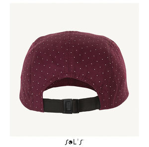 Casquette personnalisée imprimée pois 5 panneaux | Taylor 1