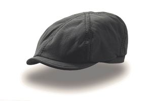 Casquette style Gavroche en canvas publicitaire | Beck Black