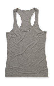 Tee-shirt publicitaire femme sans manches | Daisy Racerback Top  Vintage Grey