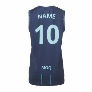 Maillot de sport publicitaire | Maillot de sport à col rond sans manche sublimé 13