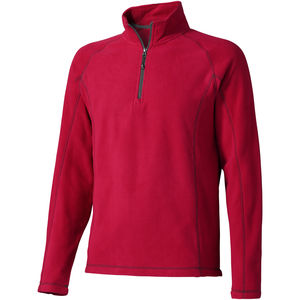 Veste personnalisée micro-polaire 1/4 de zip Bowlen Rouge