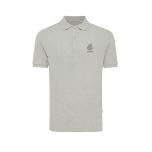 Polo personnalisé | Polo en coton piqué et recyclé Heather Grey