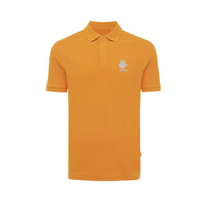 Polo personnalisé | Polo en coton piqué et recyclé sundial orange