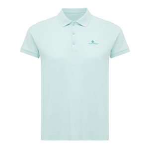 Polo personnalisé | Polo en coton recyclé Femme crushed mint