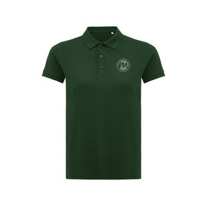 Polo personnalisé | Polo en coton recyclé Femme Forest Green