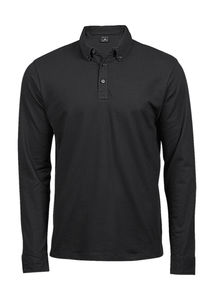 Polo publicitaire cintré homme manches longues | Rynkeby Black