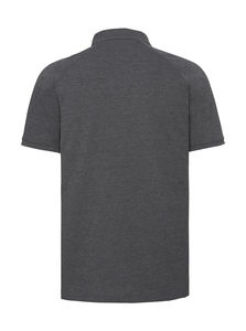 Polo publicitaire homme manches courtes raglan | Ravenel Grey Marl