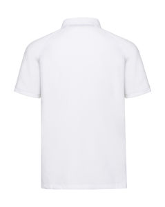 Polo publicitaire homme manches courtes raglan | Ravenel White