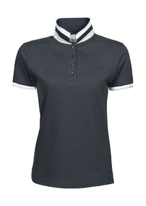 Polo personnalisé femme manches courtes | Roslev Dark Grey