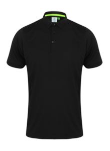 Polo sport publicitaire | Short collar polo Black