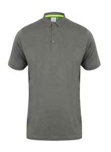 Polo sport publicitaire | Short collar polo Grey Marl