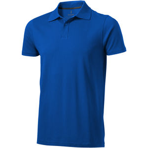 Polo personnalisé manches courtes pour hommes Seller Bleu