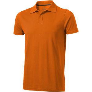 Polo personnalisé manches courtes pour hommes Seller Orange