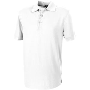 Polo personnalisé manches courtes pour hommes Crandall Blanc