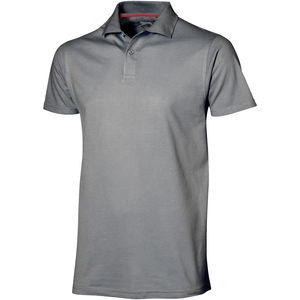 Polo personnalisé manches courtes pour hommes Advantage Gris