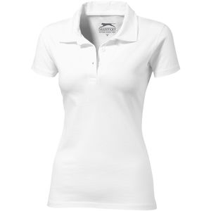 Polo publicitaire en jersey manches courtes pour femmes Let Blanc