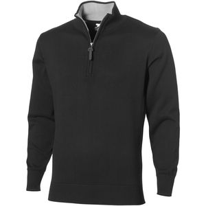 Pullover personnalisé quart zippé Set Noir