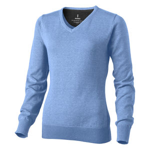 Pullover personnalisé Col V Spruce Femme Bleu clair