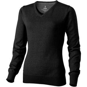 Pullover personnalisé Col V Spruce Femme Noir