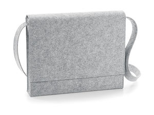 Sac à bandoulière personnalisé | Felt Messenger Grey Melange