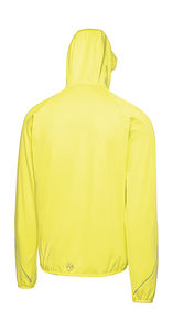 Softshell publicitaire homme manches longues avec capuche | Helsinki Powerstretch Neon Spring