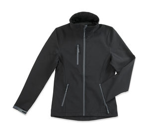 Softshell publicitaire femme manches longues | Active Softshell Jacket Women Black Opal