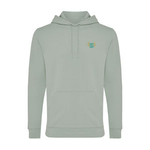 Sweat personnalisé | Sweat à capuche en coton recyclé Iceberg green