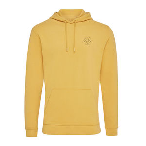 Sweat personnalisé | Sweat à capuche en coton recyclé ochre yellow