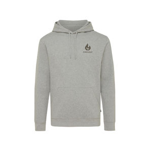 Sweat personnalisé | Sweat à capuche en coton recyclé et non teinté Heather Grey