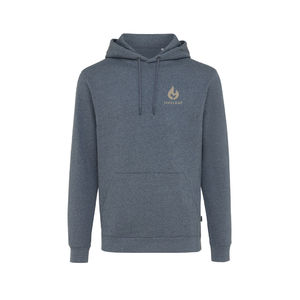 Sweat personnalisé | Sweat à capuche en coton recyclé et non teinté Heather Navy