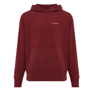 Sweat personnalisé | Sweat à capuche en coton recyclé rouge bordeaux