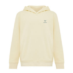 Sweat personnalisé | Sweat à capuche avec poches latérales Kids cream yellow