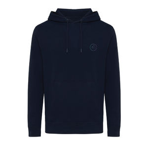 Sweat personnalisé | Sweater à capuche léger en coton recyclé Bleu marine