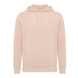 Sweat personnalisé | Sweater à capuche léger en coton recyclé peach nectar