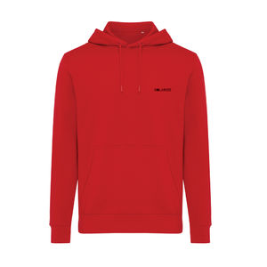 Sweat personnalisé | Sweater à capuche léger en coton recyclé Rouge