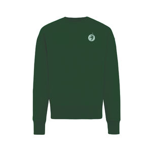 Sweat personnalisé | Sweater à col rond en coton recyclé Forest Green