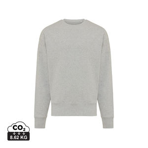 Sweat personnalisé | Sweater à col rond en coton recyclé Heather Grey