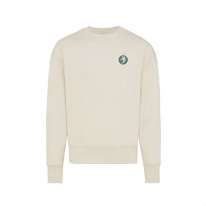 Sweat personnalisé | Sweater à col rond en coton recyclé Natural Raw