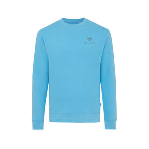 Sweat personnalisé | Sweater à col rond en coton recyclé tranquil blue