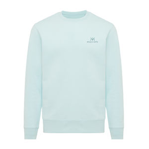 Sweat personnalisé | Sweater léger à col rond en coton recyclé crushed mint